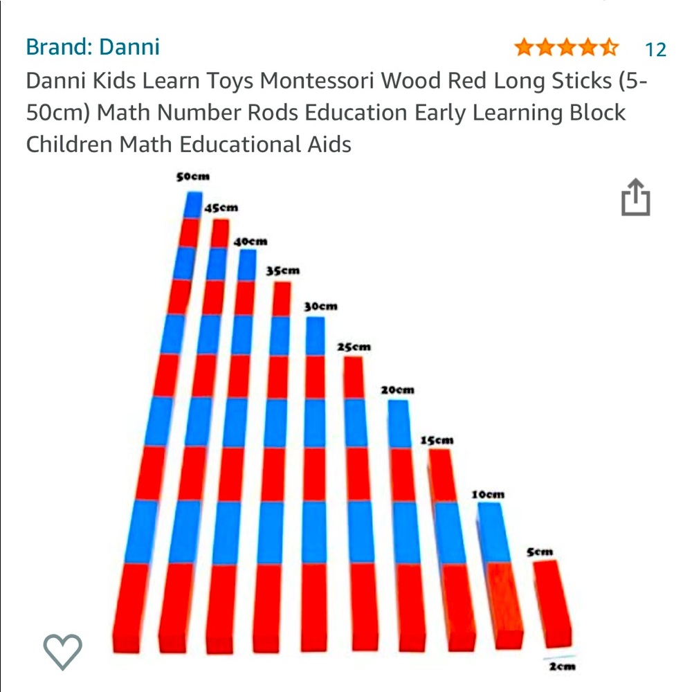 Danni kids learning math wood rods